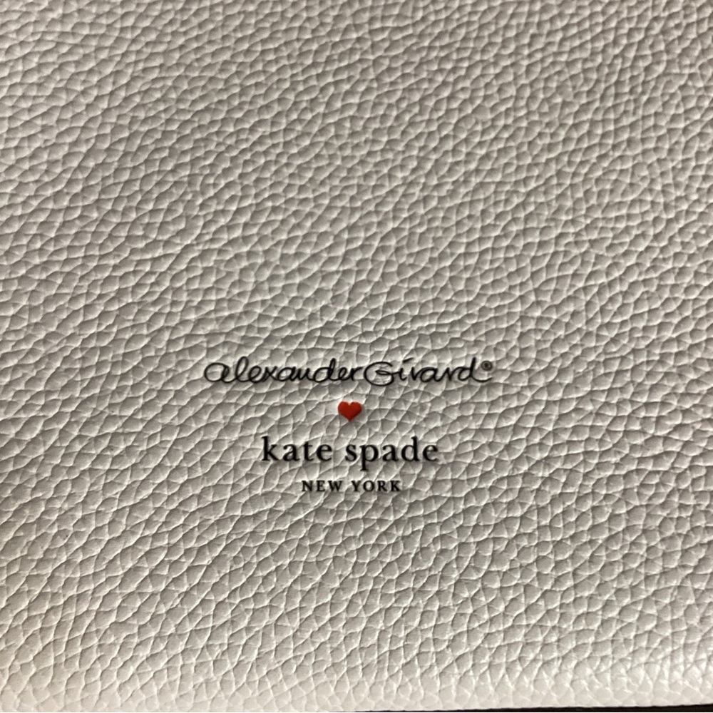 Kate Spade x Alexander Girard “LOVE” Heart Embossed White Leather Tote Bag - Picture 6 of 13